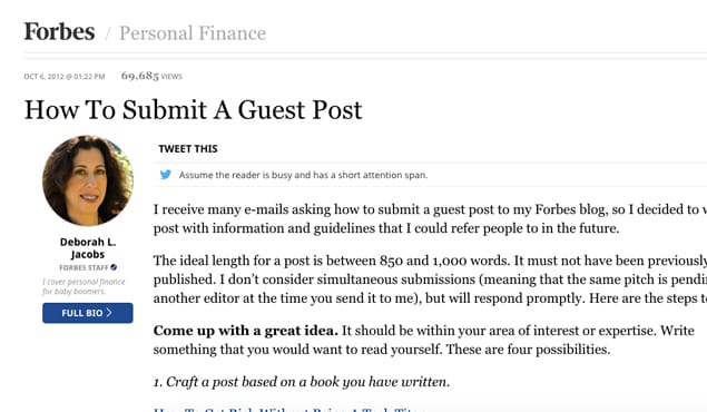 Guest Post for Forbes