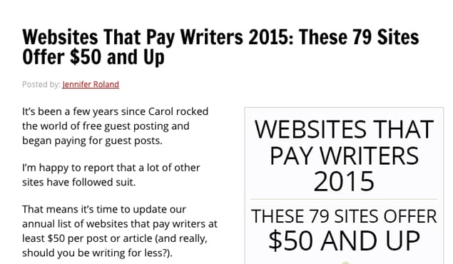 Sites That Pay for Posts