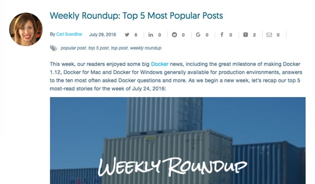 Weekly Roundup Post