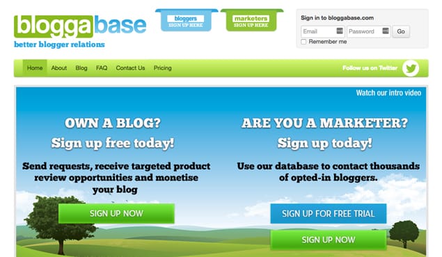 Blogger Outreach Tool Bloggabase
