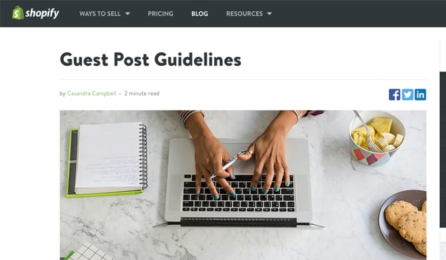 Following Guest Post Guidelines