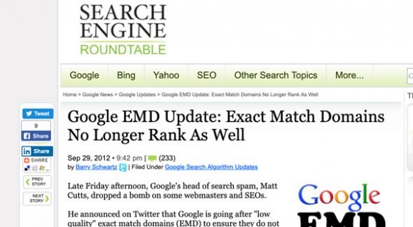 Google EMD Update